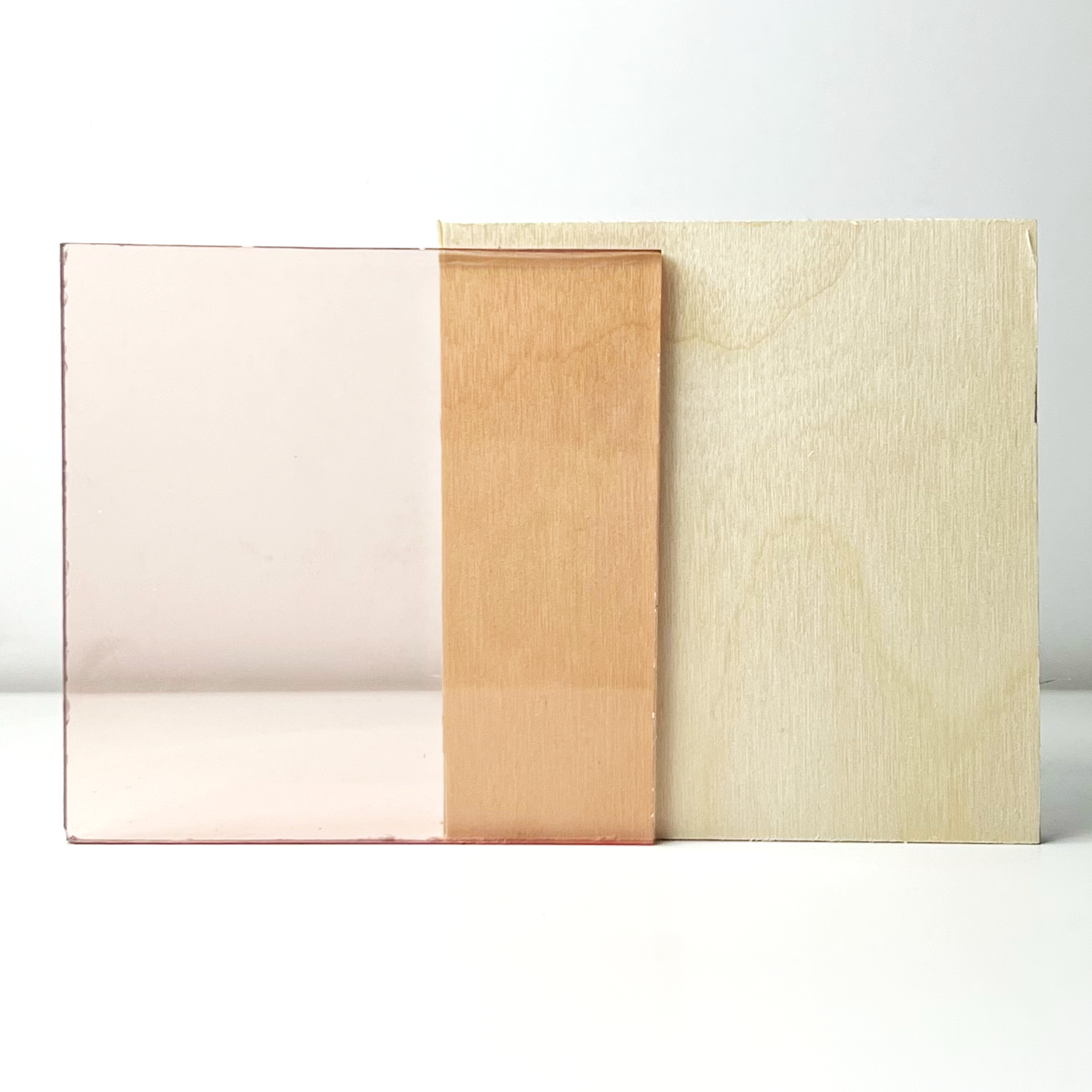 Rose Gold Transparent Acrylic