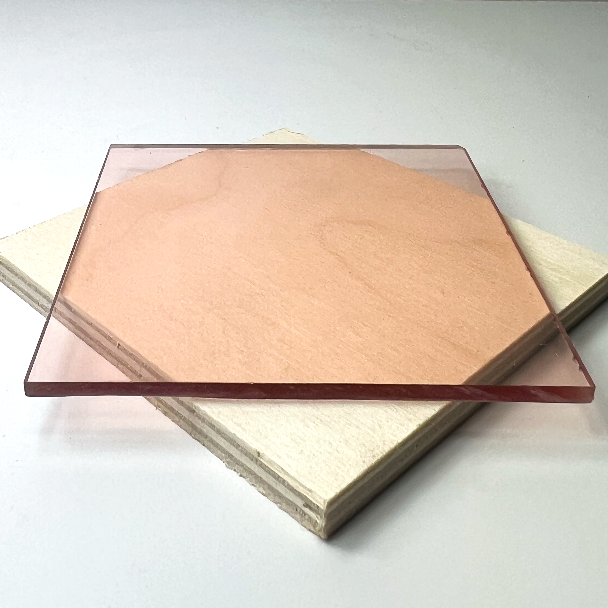 Rose Gold Transparent Acrylic