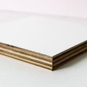 Custom Cut White Melamine Faced Eucalyptus Plywood -  1/2" / 12mm