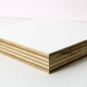 Custom Cut White Melamine Faced Eucalyptus Plywood -  3/4" / 18mm