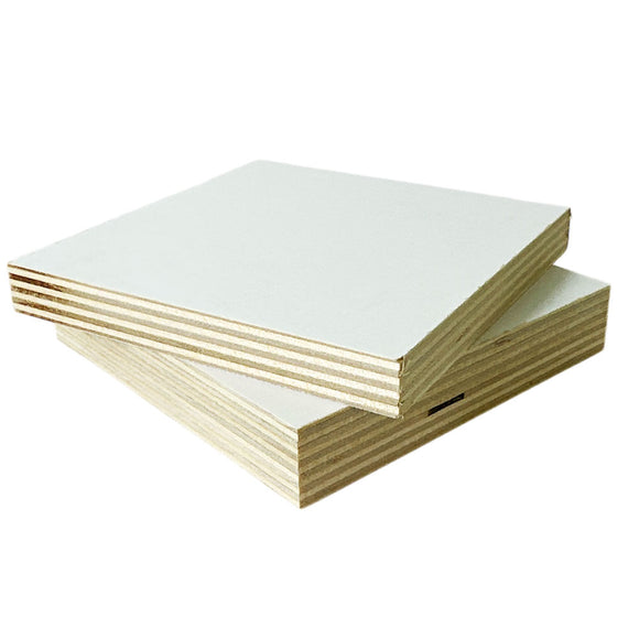 White Melamine Faced Baltic Birch Plywood  - 1/4