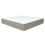 White Melamine Faced Baltic Birch Plywood - 1/2" - 3/4"