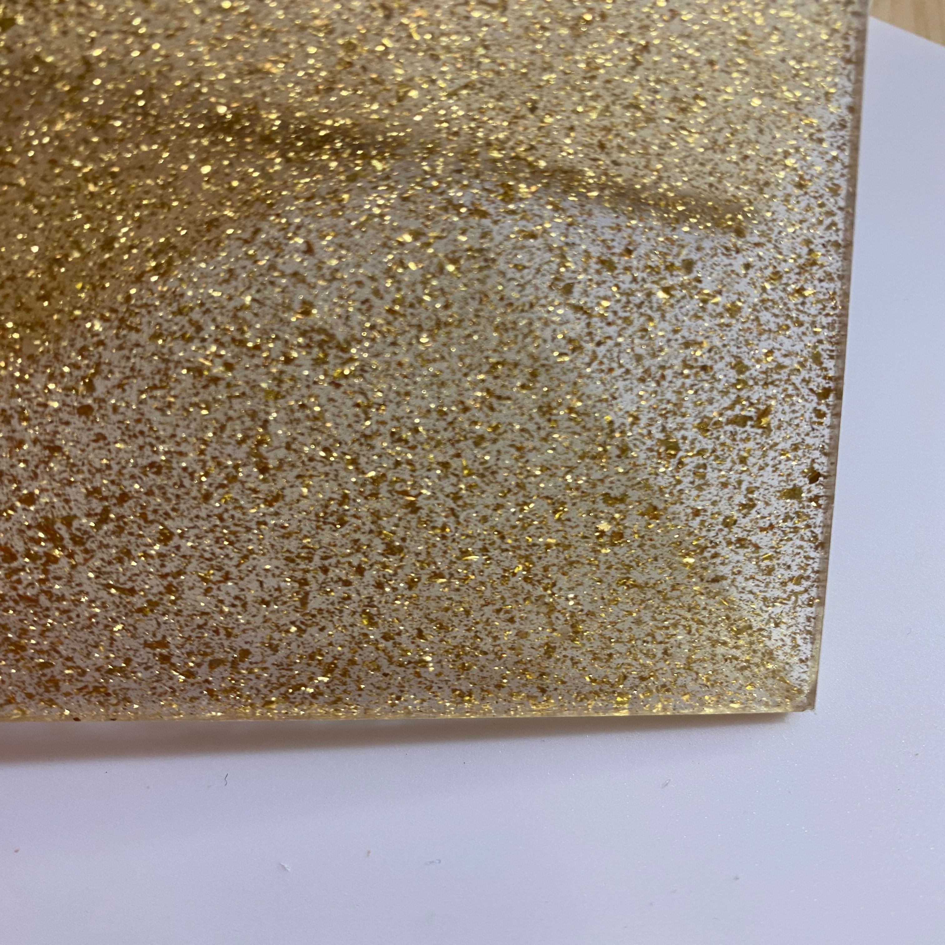 Acrylic (Gold Sparkle)