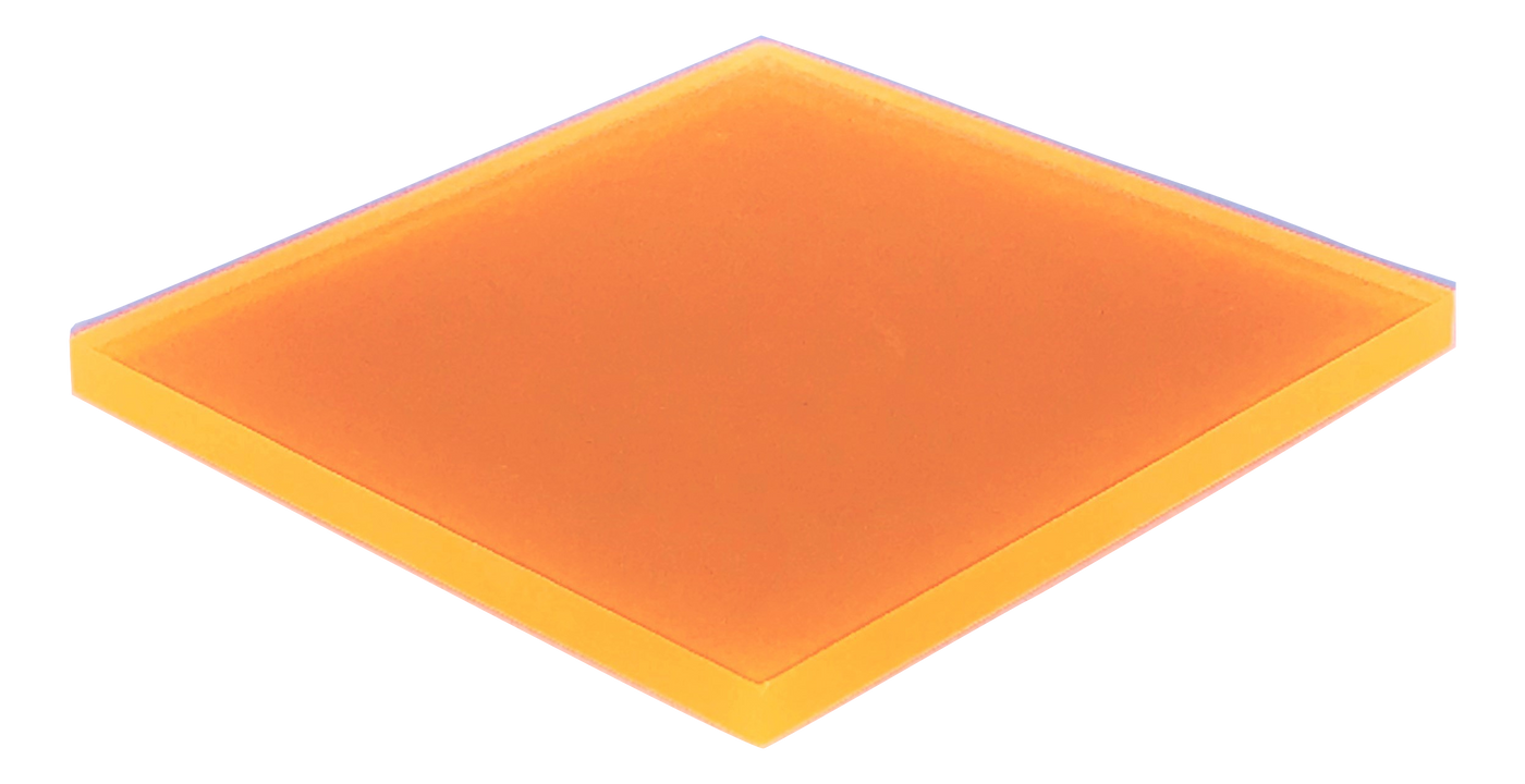 Orange Fluorescent Acrylic