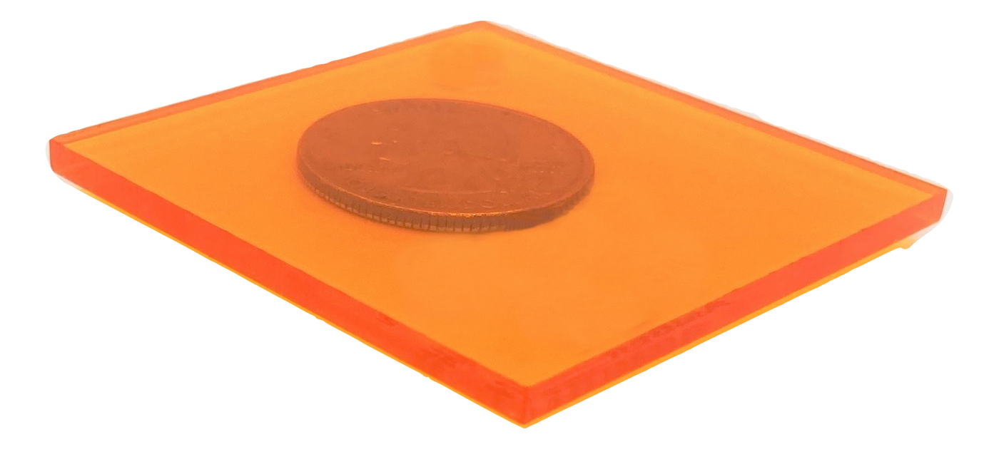 Transparent Orange Acrylic