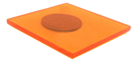 Transparent Orange Acrylic